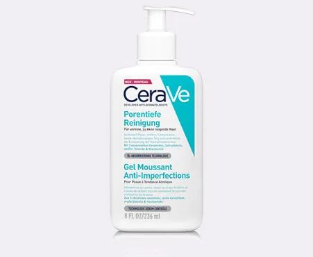 Porentiefe Reinigung von CeraVe